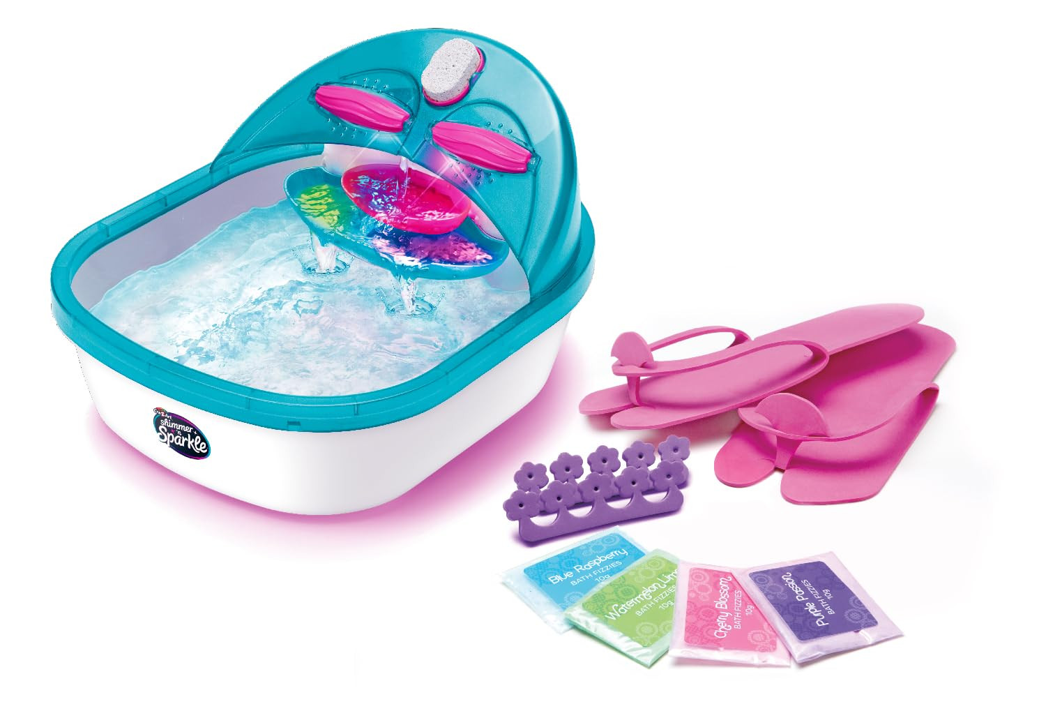 Shimmer ‘n Sparkle 6-in-1 Real Massaging Foot Spa for Kids | Amazon (US)