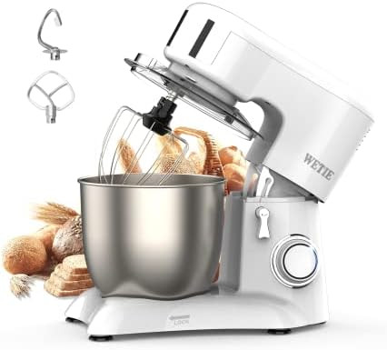 WETIE Stand Mixer, Electric Household Stand Mixers, 550W Kitchen Mixer White, 4.8 Quarts Tilt-Hea... | Amazon (US)