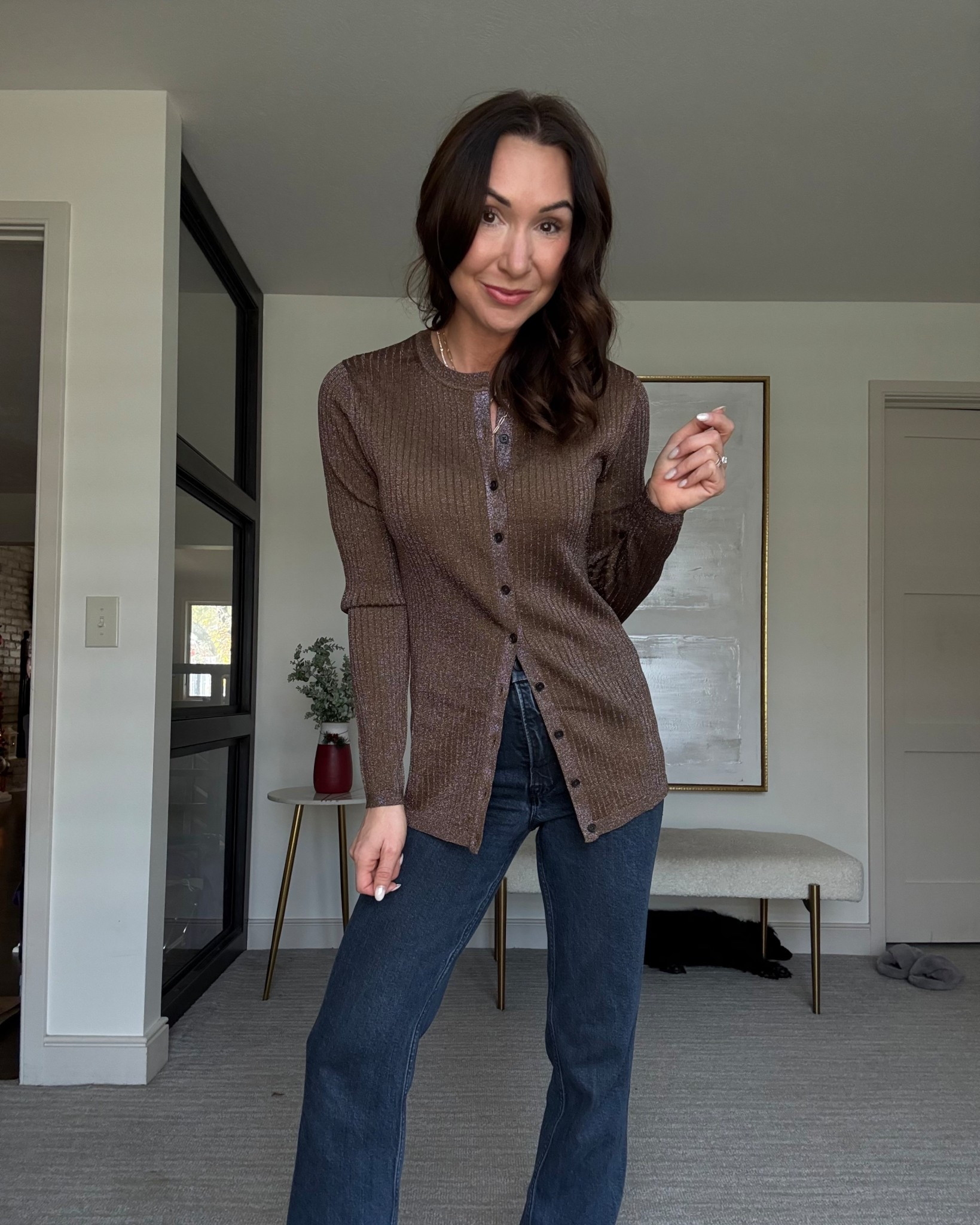 Metallic Bronze cardigan, perfect for Thanksgiving weekend. It’s holiday, without being in your face. 


#LTKCyberWeek #LTKHoliday #LTKOver40