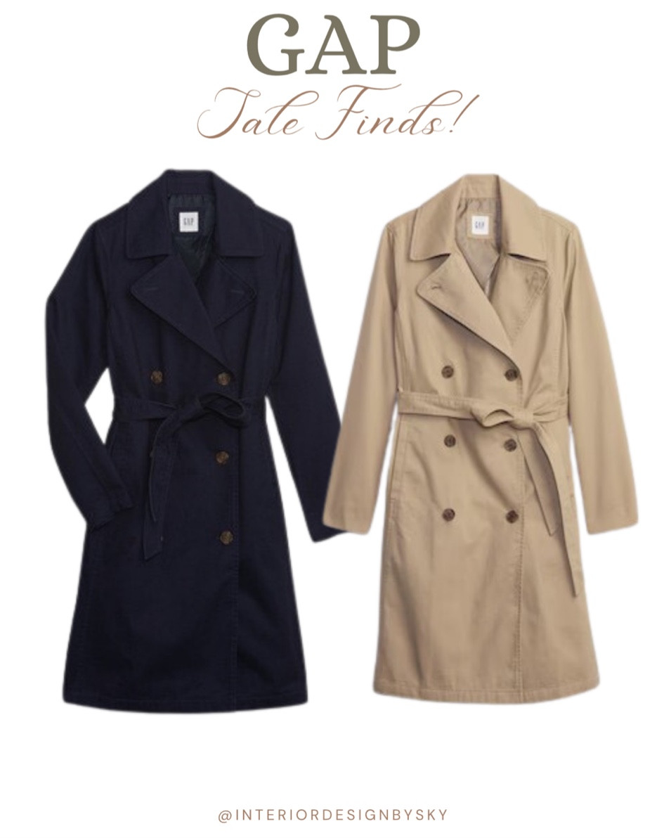 Gap sale finds! Trench coats for the fall and winter season! Sale ends tonight (9/5)!

#LTKSeasonal #LTKsalealert #LTKunder100