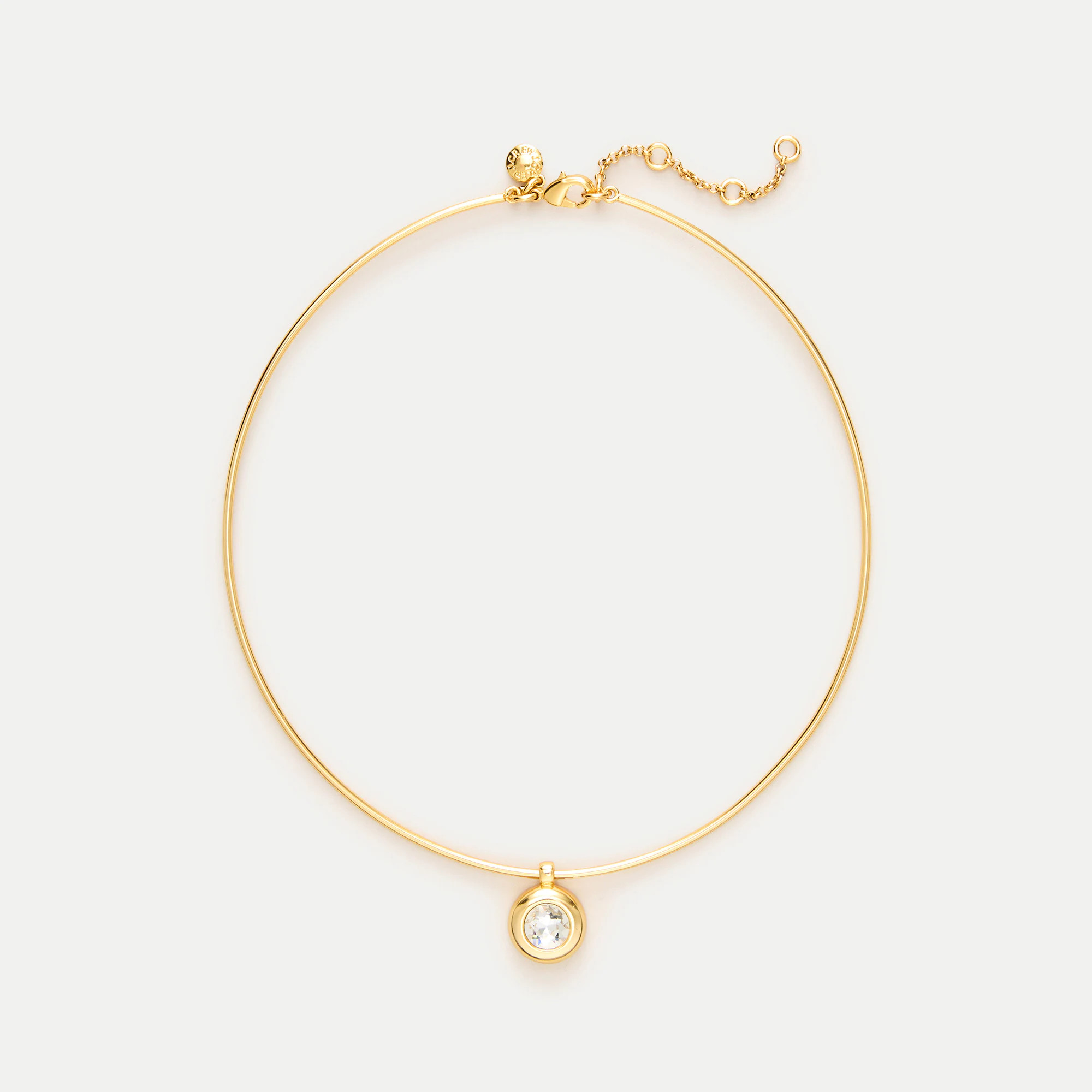 Bezel-collar necklace | J. Crew US