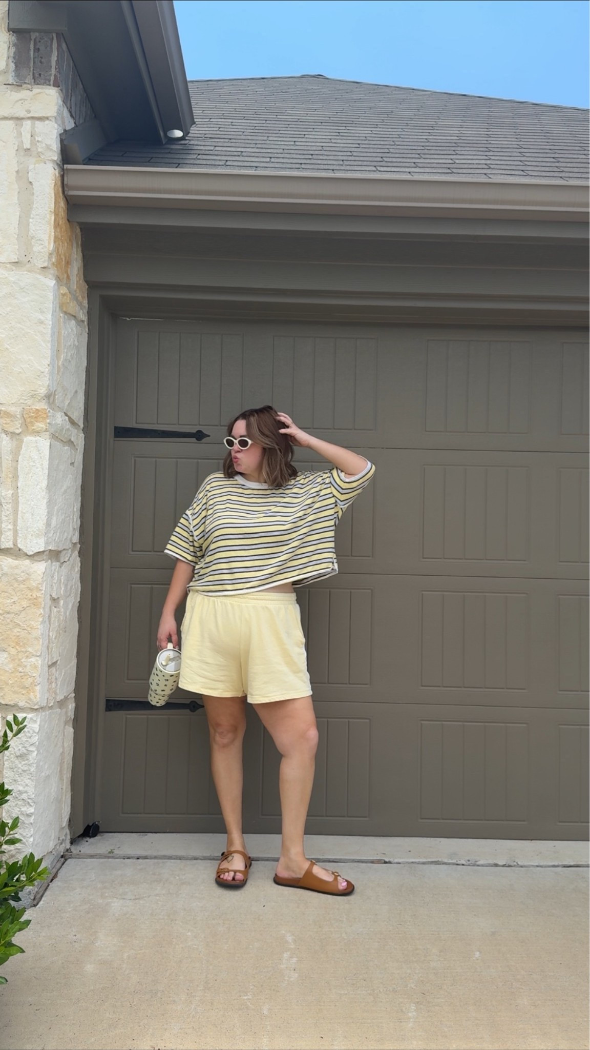 Casual summer outfit wearing large in top and xl in shorts

#LTKPlusSize #LTKMidsize #LTKootd