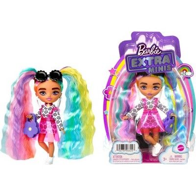 Barbie Extra Minis Doll #6 - Flower Print Dress | Target