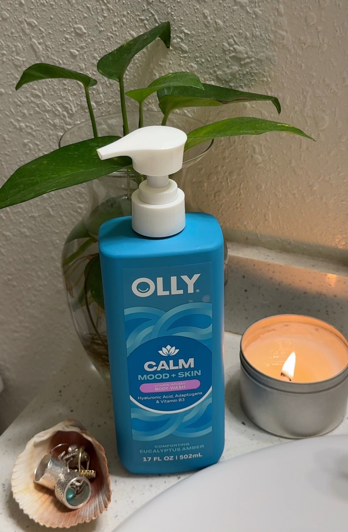 #OLLYPartner Unwind with me from the day using my OLLY Calm bodywash 🌙🤍✨ @ollywellness 