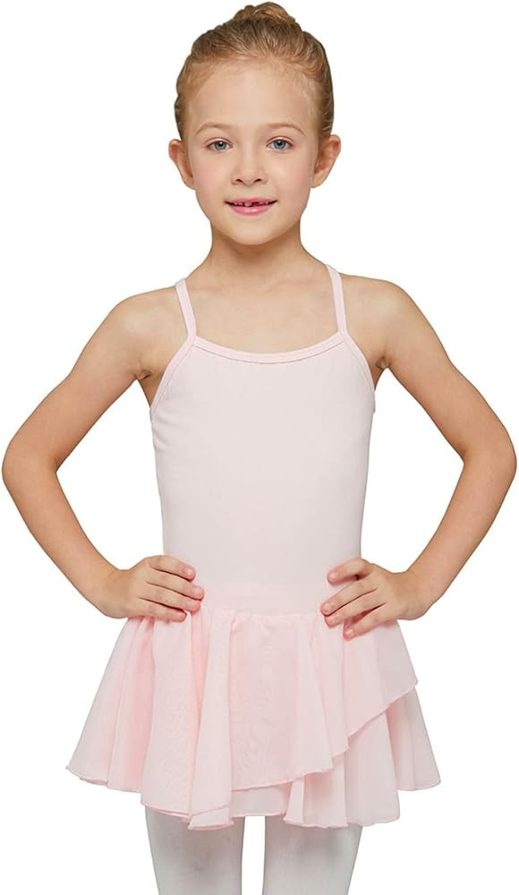 MdnMd Toddler Girls Ballet Dance Leotards Skirt Ballerina Ballet Outfit Dresses Camisole Puff Sle... | Amazon (US)
