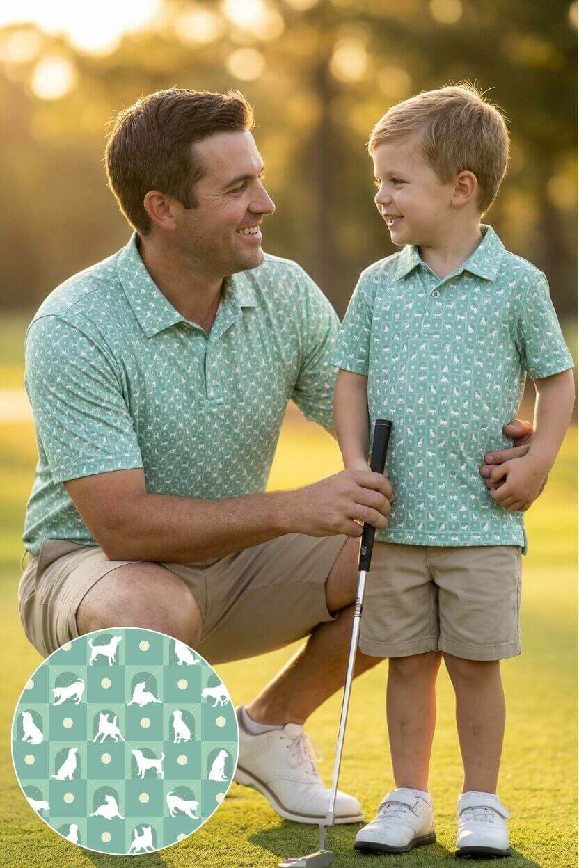 Short Sleeve Polo | Man's Best Friend | Caden Lane