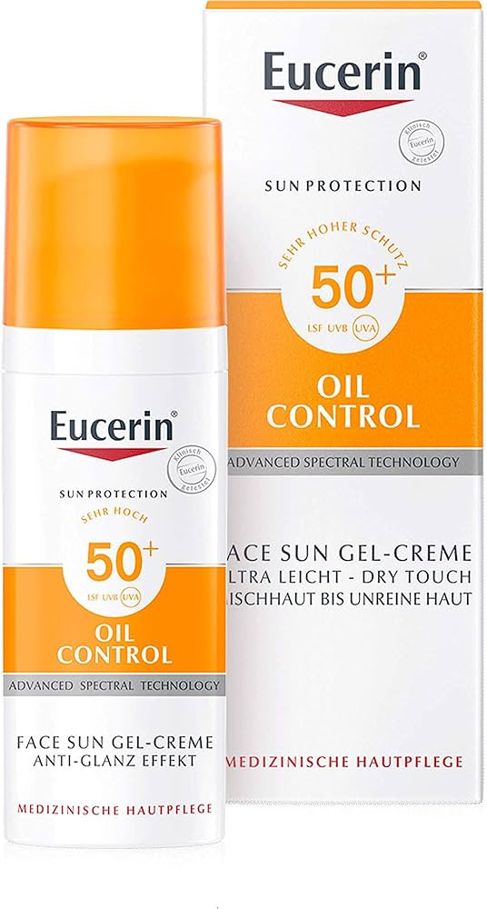 Eucerin Oil Control Face Sun Gel-Creme LSF 50+, 50 ml Creme | Amazon (DE)