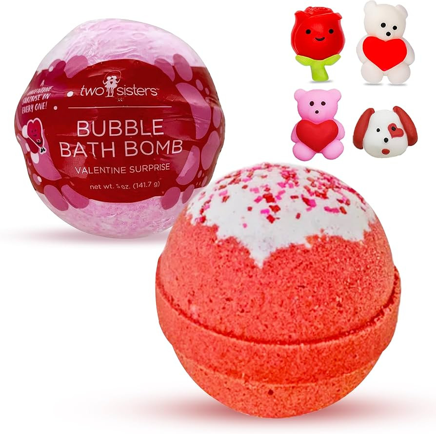 Valentine Bath Bomb for Kids with Surprise Toys Inside (1 Pack) - Perfect Valentines Day Gifts fo... | Amazon (US)