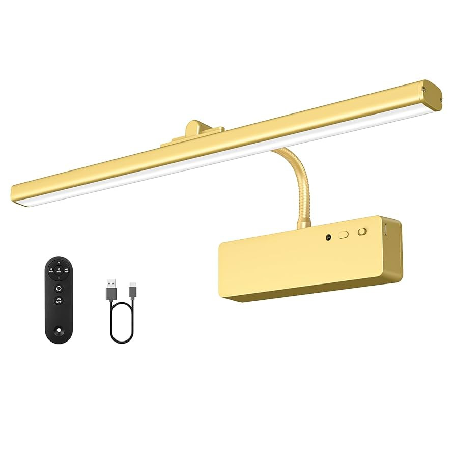 Picture Light, 15.35inch Wireless Picture Lights for Wall Rechargeable, 5400mAh Battery Wall Ligh... | Amazon (US)