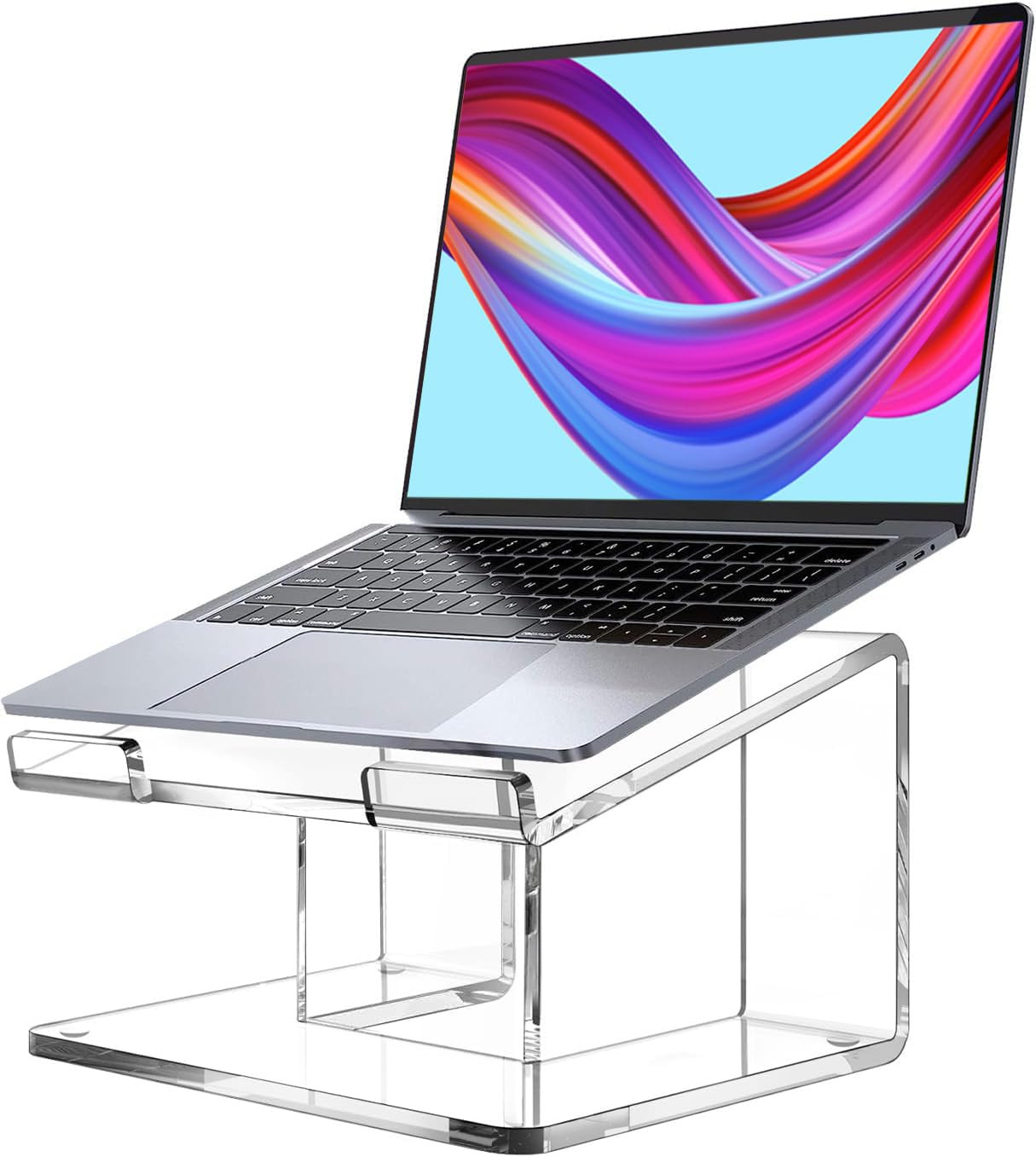 Acrylic Laptop Stand for Desk, Laptop Riser for 10-17.3 Inch Laptops, Ergonomic Computer Stand Ho... | Amazon (US)