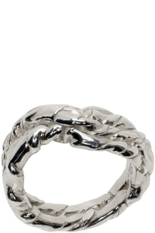 Silver Element Quatre Ring | SSENSE