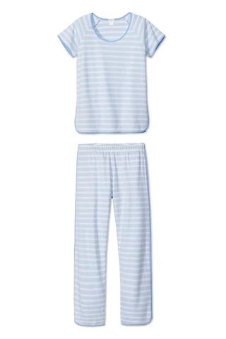 Pima Short-Long Set in Hydrangea | LAKE Pajamas