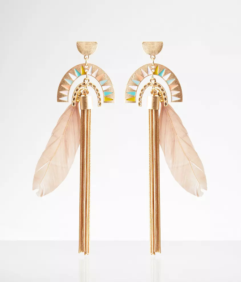 Feather & Fringe Earring | Buckle
