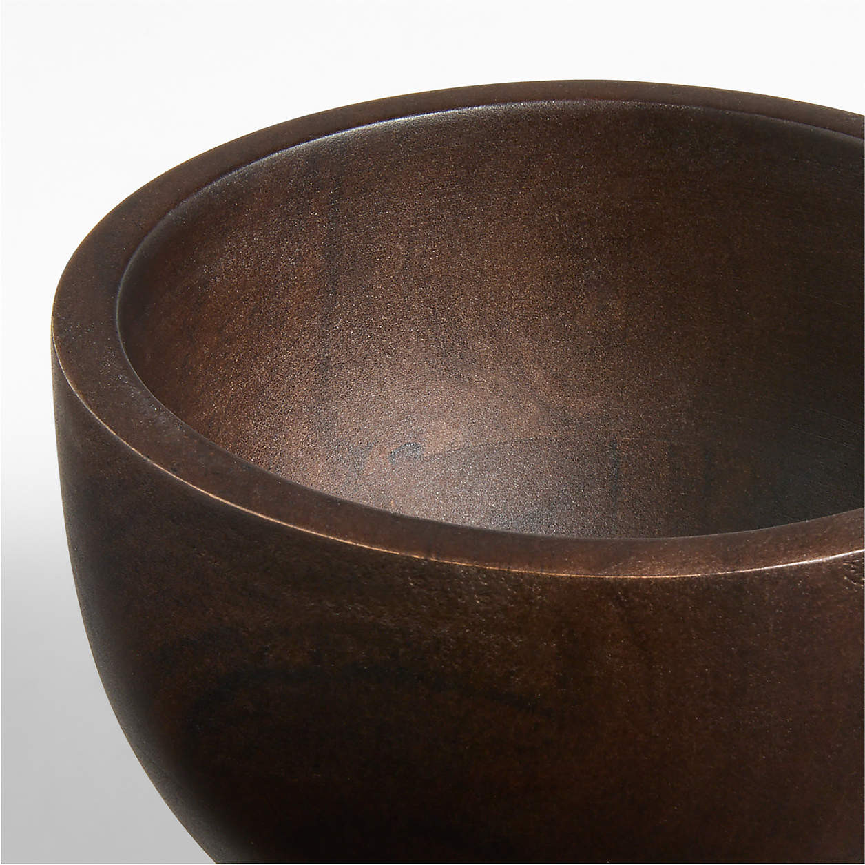 Madeira Acacia with a Walnut Finish 6.5" Mini Bowl + Reviews | Crate & Barrel | Crate & Barrel