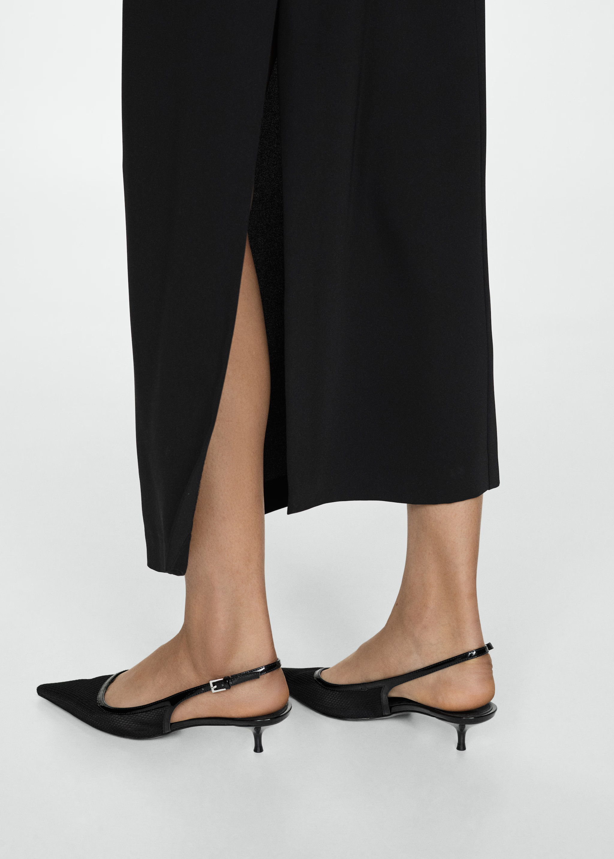 Heeled mesh shoes - Woman | MANGO United Kingdom | MANGO (UK)