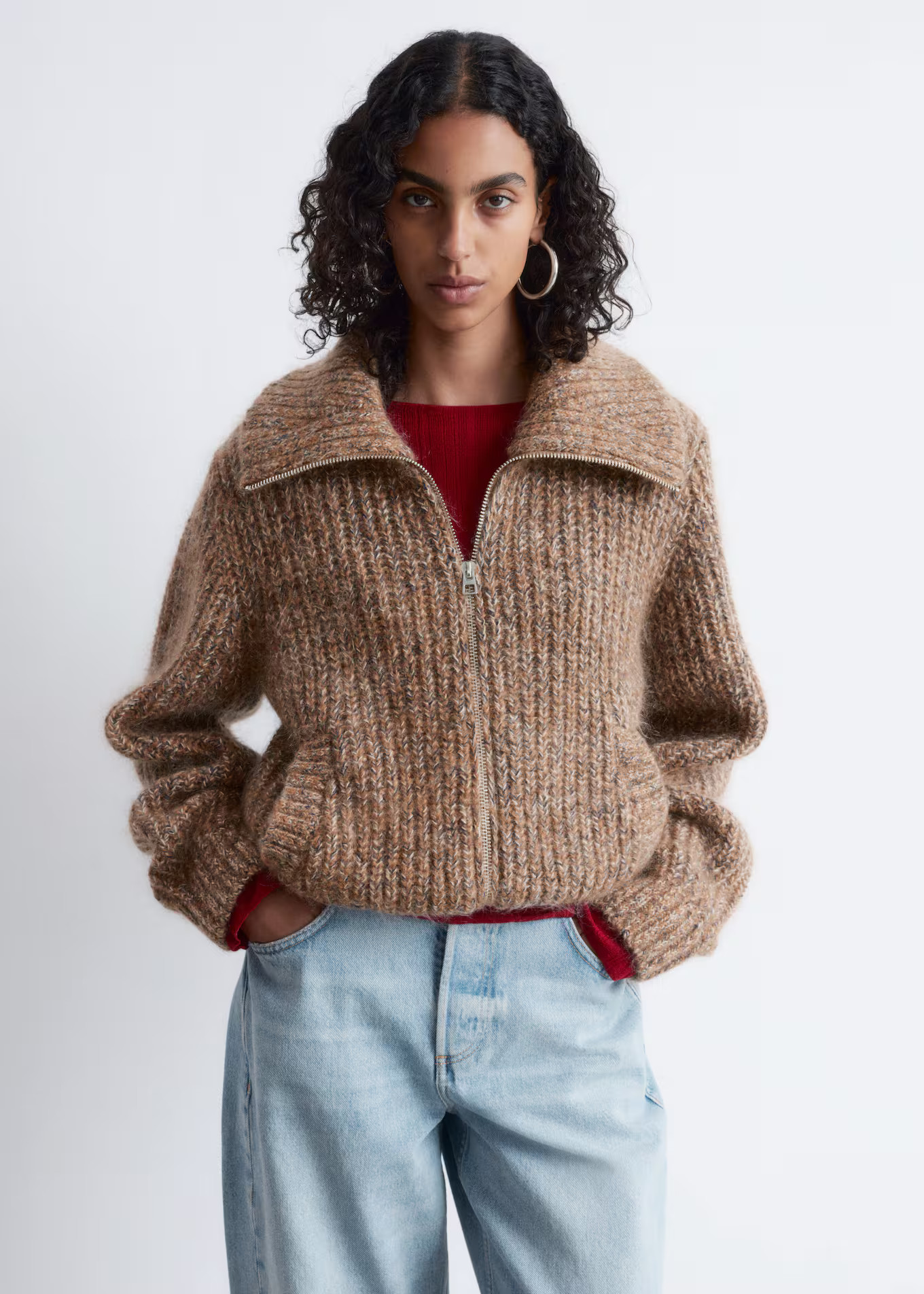 Knitted Zip-Up Cardigan | & Other Stories UK