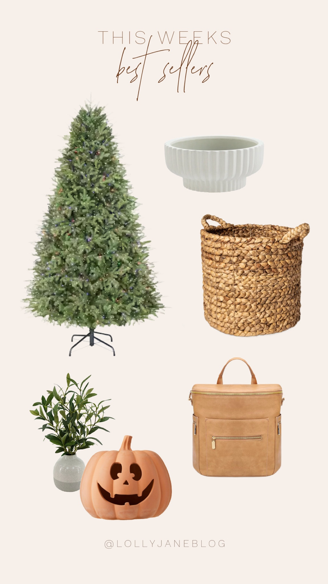 Shop this weeks best sellers! 🫶🏻

🎄✨ From holiday cheer to cozy corners, every item here brings its own magic! The Home Depot Christmas tree makes your space festive and bright, while Walmart’s ceramic pumpkin adds a touch of autumn charm. Target’s wicker basket is perfect for organizing with style, and another Walmart gem, the white ceramic planter, brings a fresh vibe to any room. And let’s not forget the Amazon leather diaper bag—practical, stylish, and ready for any adventure! Embrace the awesomeness in every piece! 🧡🪴 #HomeDecor #SeasonalStyle #EverydayEssentials