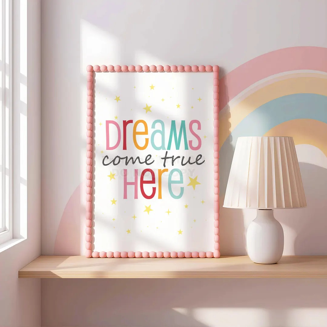 Dreams Come True Print | Motivational Kids Room Decor (digital Download 11x14) - Etsy | Etsy (US)