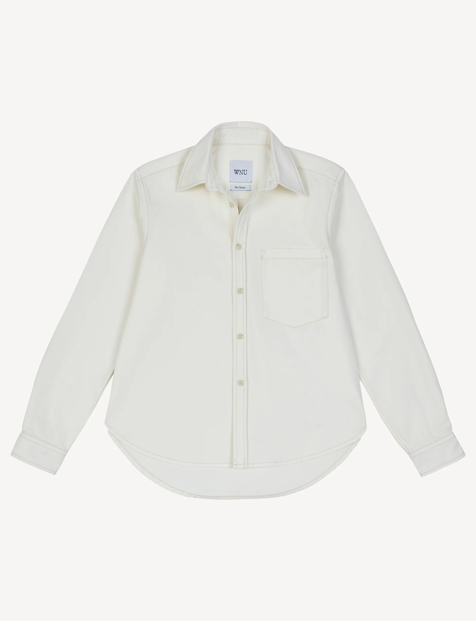 The Classic: Denim, Off-White | With Nothing Underneath