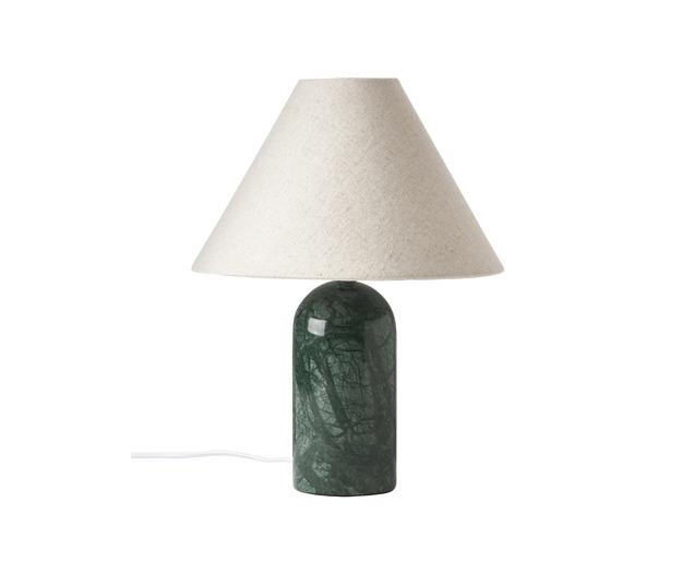 Tischlampe Gia mit Marmorfuß in Dunkelgrün | WestwingNow EU
