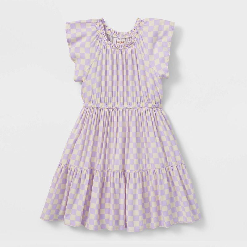 Girls' Short Sleeve Challis Dress - Cat & Jack™ | Target