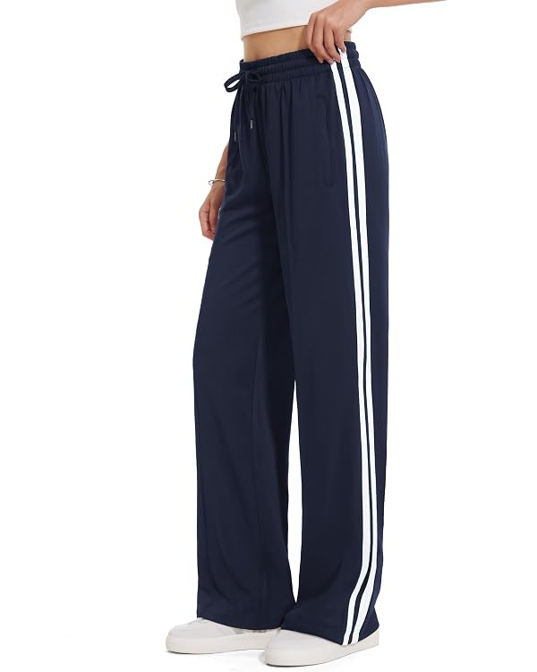 Tapata Women's 28/30/32/34/36 Inseam Track Pants Loose Straight Leg Jogging Sweatpants Warm-Up Sp... | Amazon (US)