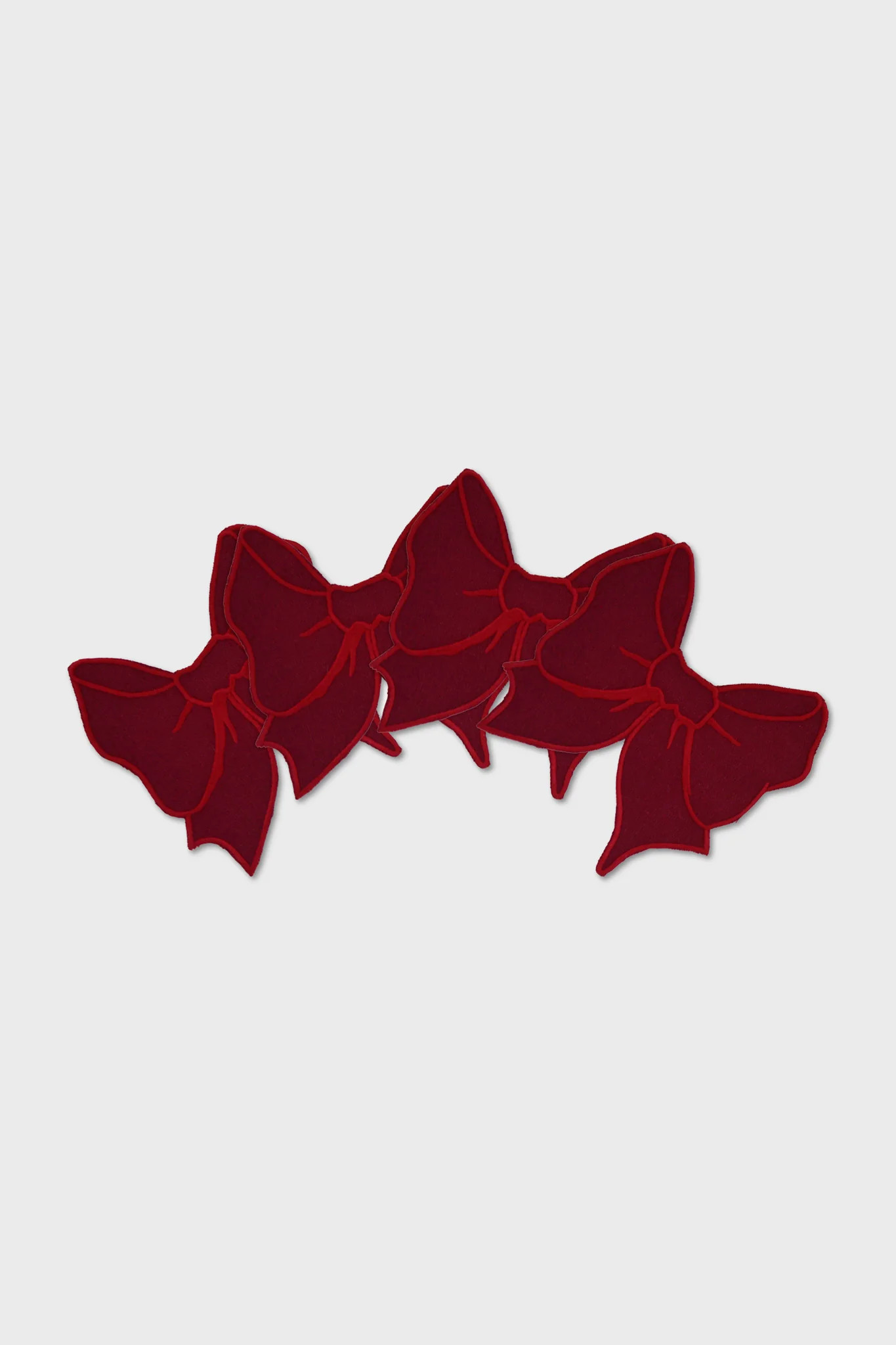 Burgundy Bow Cocktail Napkins | Tuckernuck (US)