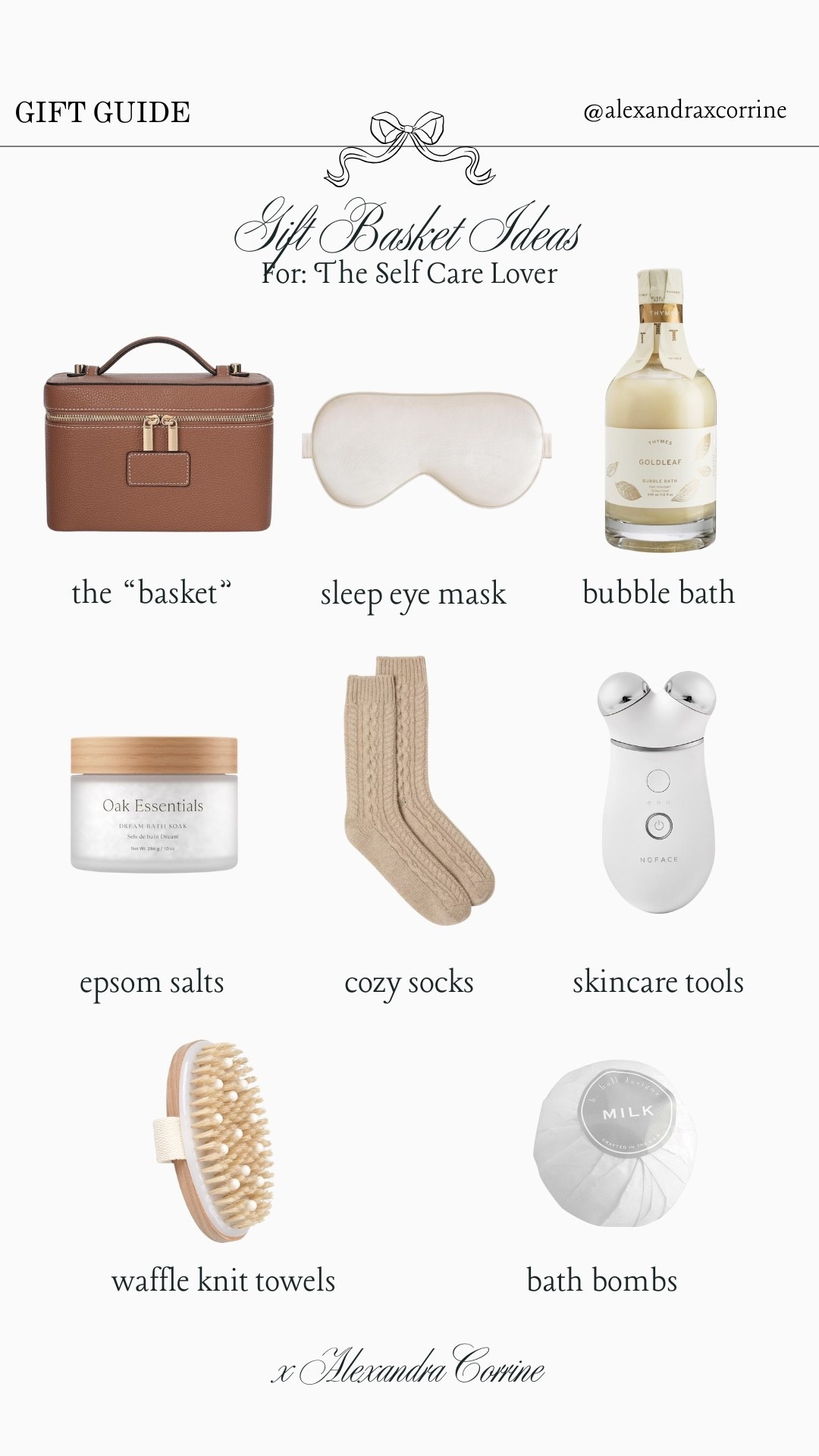 Gift basket ideas for the holidays: For the self care lover 🛁

Gift guide, gift ideas, gift basket, brrr basket, gift inspo, holiday wishlist, Christmas present

#LTKHoliday #LTKGiftGuide
