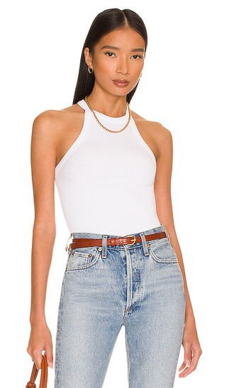 Studio Rib Tank in White | Revolve Clothing (Global)