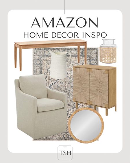 Classic home finds from Amazon!  I love the look of the woven and wood pieces together!

Neutral home, Amazon home decor, armchair, home decor, accent rug, mirror

#LTKstyletip #LTKhome #LTKFind