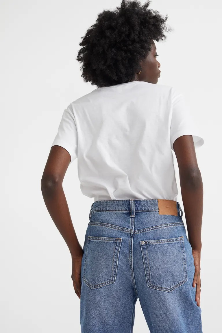Cotton T-shirt - White - Ladies | H&M US | H&M (US + CA)