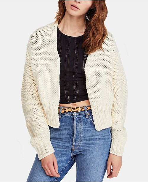 Free People Glow For It Open-Front Cardigan & Reviews - Sweaters - Women - Macy's | Macys (US)
