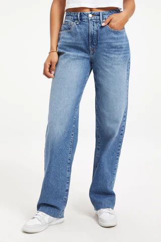 Good '90s Loose Jeans Indigo163 Jeans, Plus Size 16 Plus | Good American