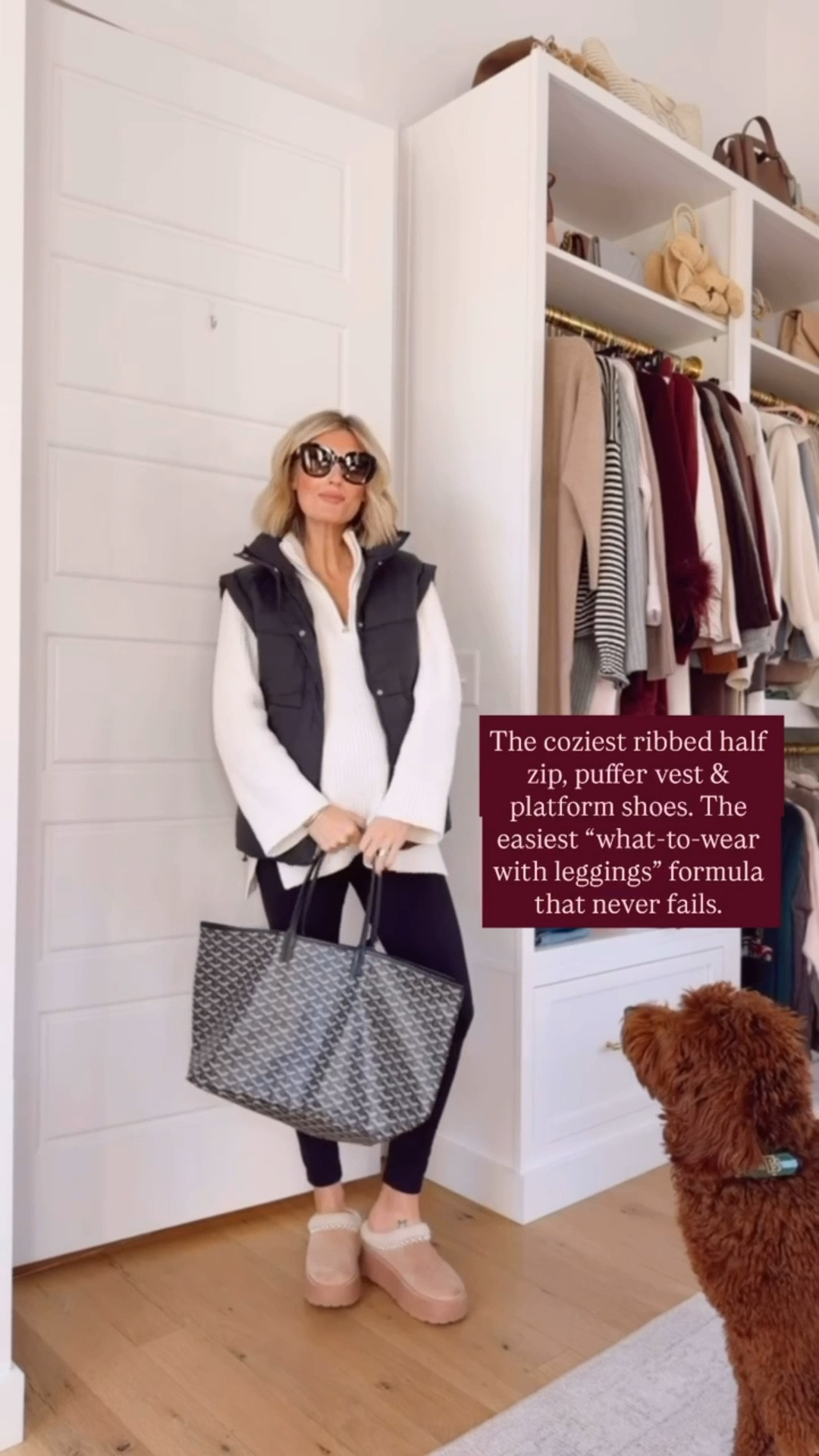 This cream ribbed pullover is sold out, but I linked a very similar option from Amazon that comes in so many colors! Throw on the knit pullover with a puffer vest and platform slippers! A cozy but still put together look! Wearing S in the half zip & XS in the puffer vest!

Loverly Grey, Amazon, puffer vest, winter outfit, athleisure, leggings outfit 

#LTKSeasonal