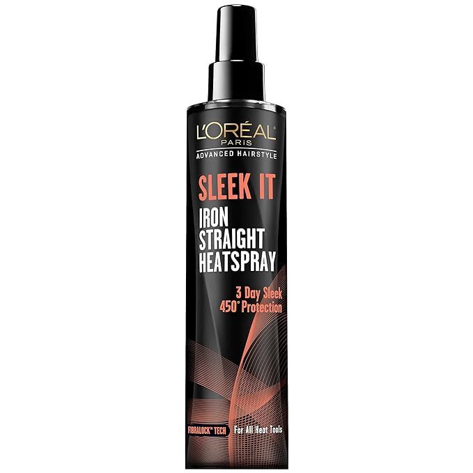Amazon.com: L'Oréal Paris Advanced Hairstyle Sleek It Iron Straight Heat Spray, 5.7 Ounce : Beau... | Amazon (US)