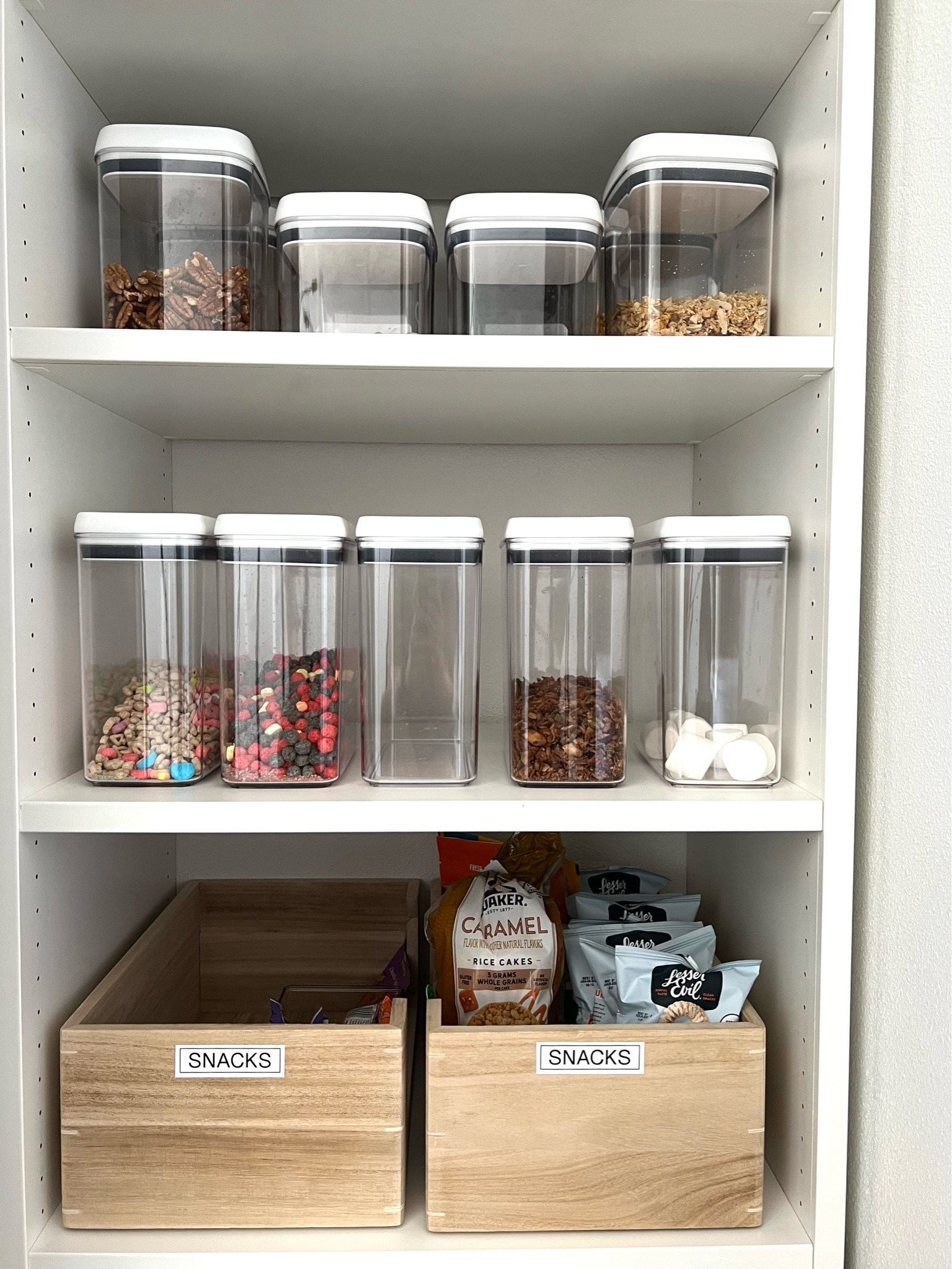 Clear pantry containers make it easy to know when it’s time to restock. These are my current favorites because they are dishwasher safe and inexpensive  

#LTKunder50 #LTKhome