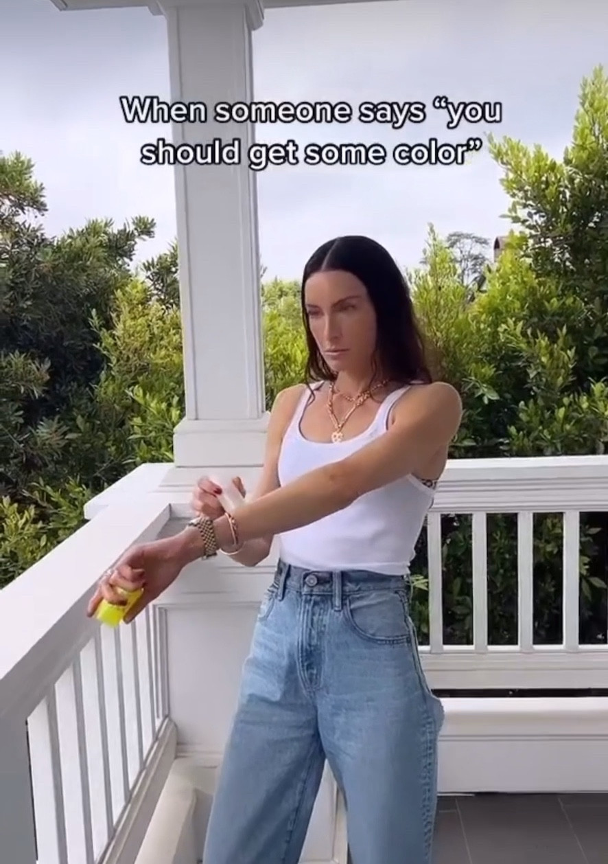 No thanks, SPF 50 and self tanner all the way! Shop my SEPHORA SALE favorites for that. (The Supergoop Glow Stick in this video is tagged below) 👇🏼

#LTKsalealert #LTKbeauty #LTKfindsunder100