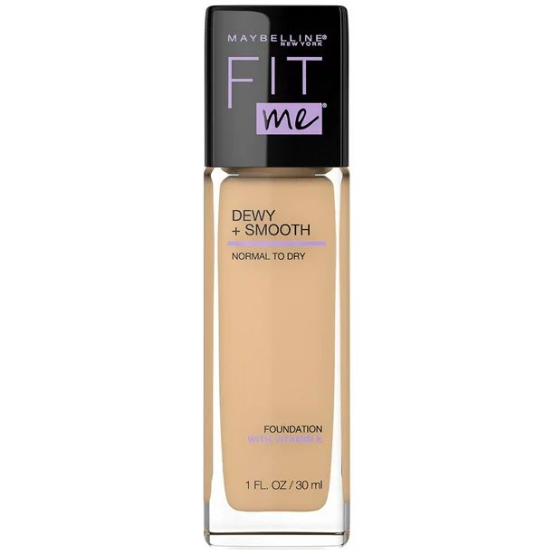 Maybelline Fit Me Dewy + Smooth Liquid Foundation Makeup with SPF 18, Warm Nude, 1 fl. oz. | Walmart (US)
