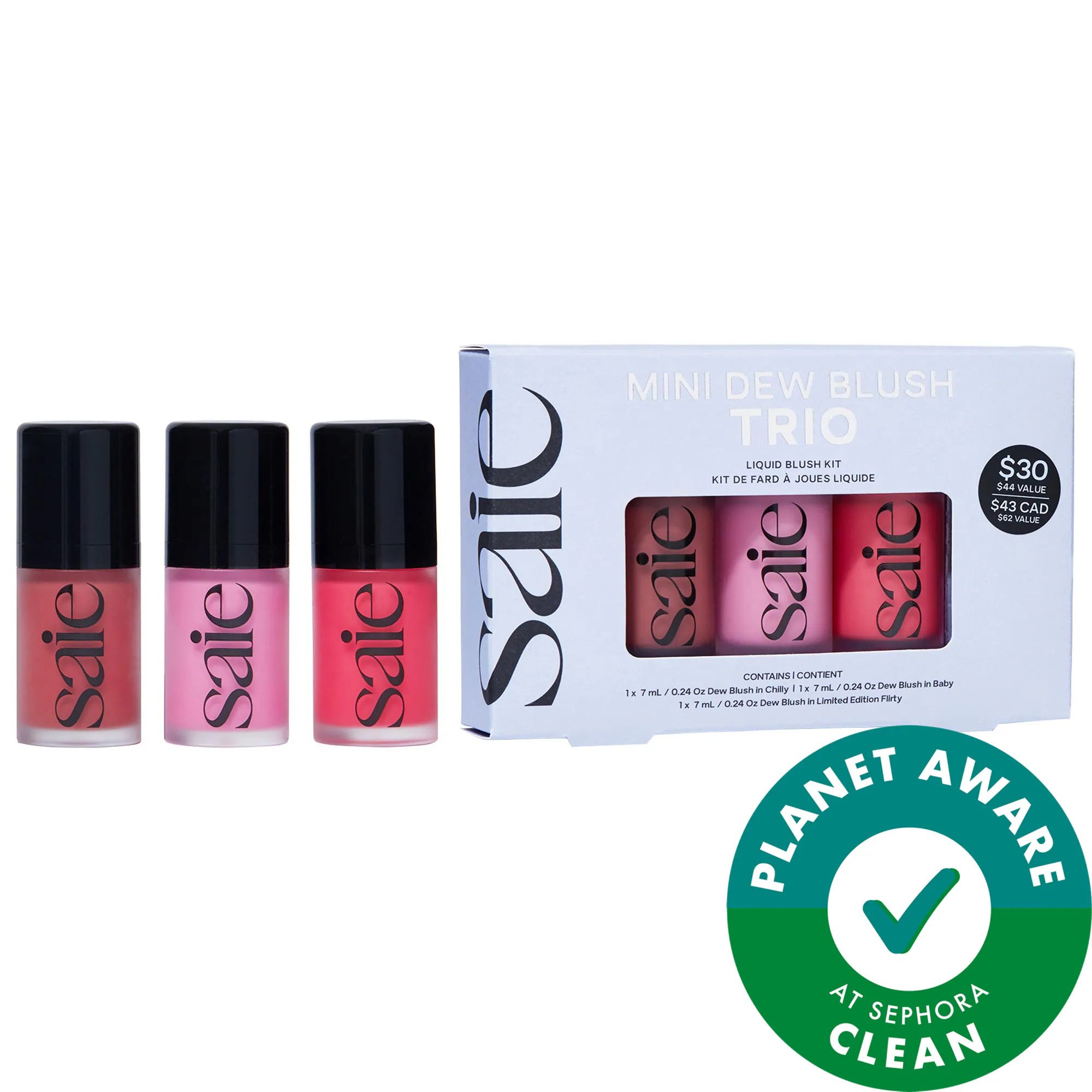 Saie Mini Dew Blush Trio Set | Sephora (US)