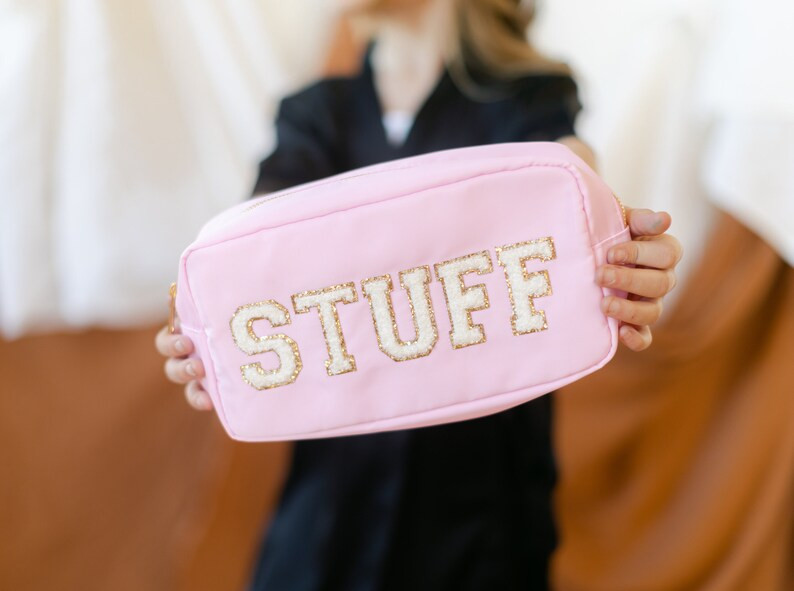 Stuff Patch Bag Chenille Patch Bag Makeup Bag Nylon Pouch - Etsy | Etsy (US)