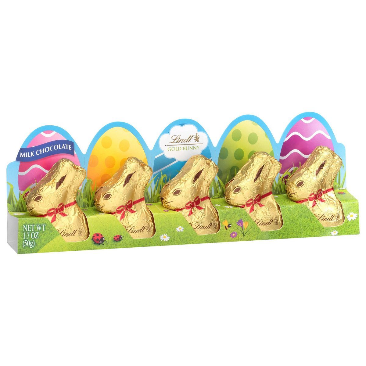 Lindt Easter Mini Milk Chocolate Gold Bunny - 1.7oz/5ct | Target