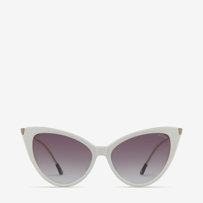 Cat Eye Sunglasses White | Bally (US)