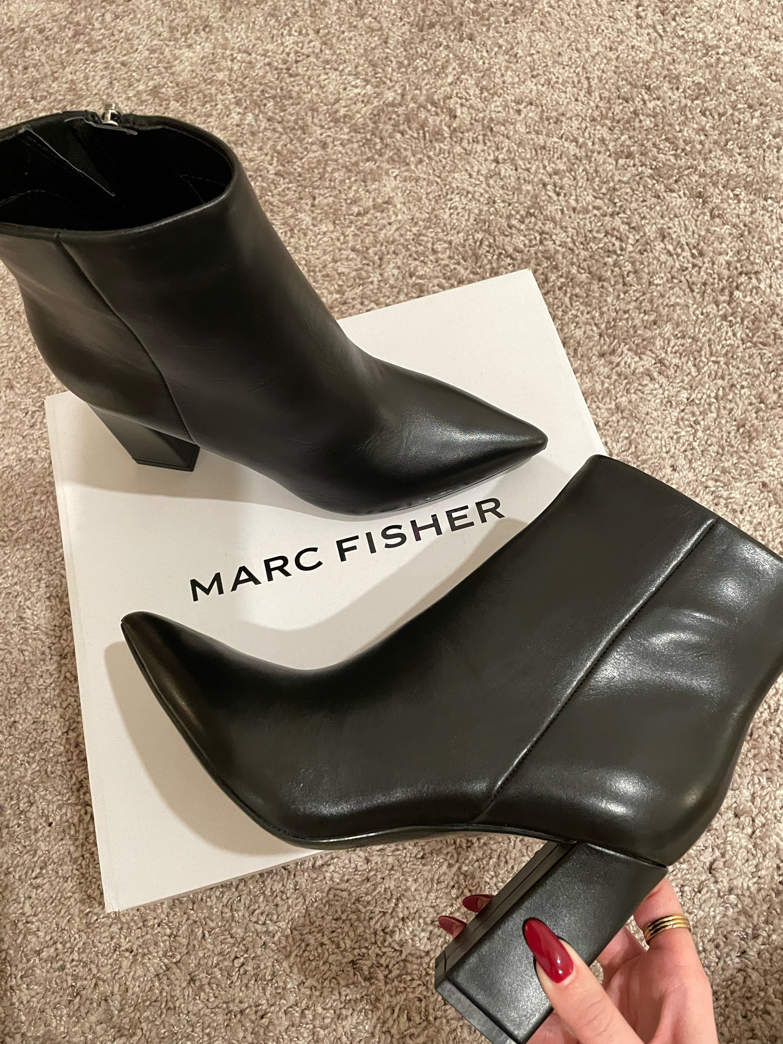 Marc Fisher Black Ankle Boots | currently on sale and under $100! They’re gorgeous, comfortable and true to size! 

#LTKsalealert #LTKSeasonal #LTKshoecrush