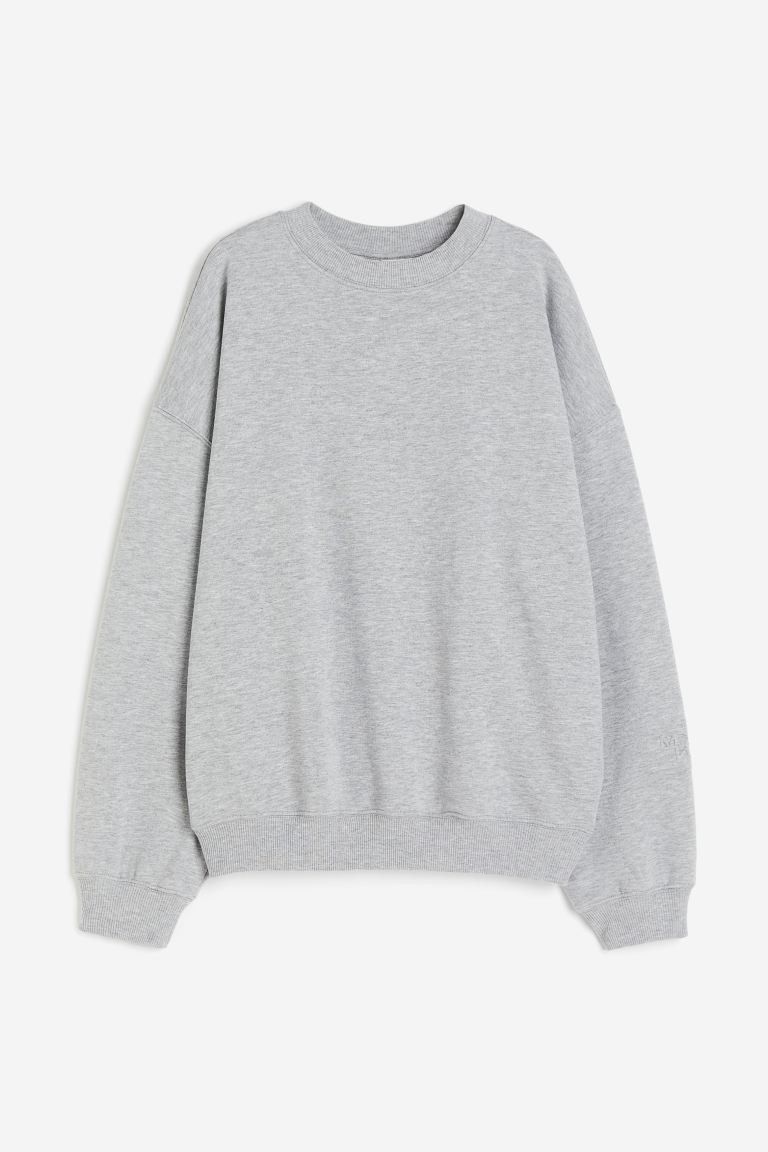 DryMove™ Sports sweatshirt - Light grey marl - Ladies | H&M GB | H&M (UK, MY, IN, SG, PH, TW, HK)