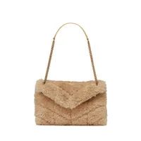Plush Shoulder Bag Designer Luxury Fashion Women Handbags Winter Tote Handbag Clutch Flap Chain P... | DHGate