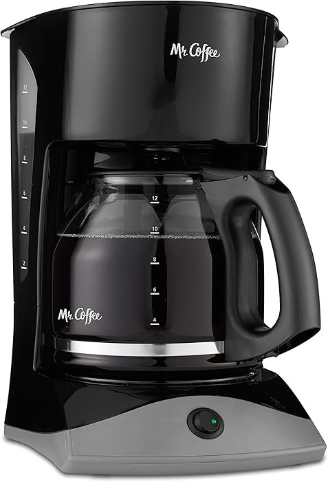 Mr. Coffee Black Coffee Maker, 12 Cups, with Auto Pause and Glass Carafe, Perfect for Home and Of... | Amazon (US)