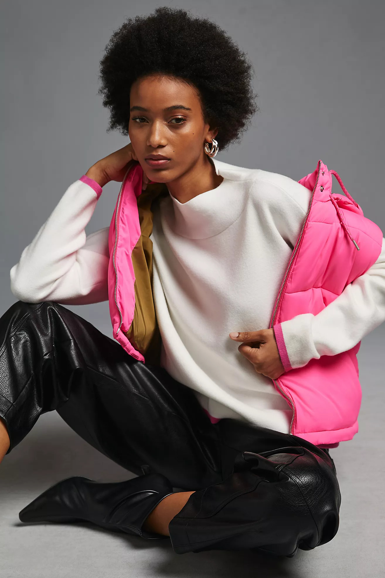 Maeve Carys Mock-Neck Sweater | Anthropologie (US)