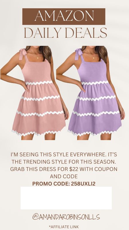 Amazon Daily Deals
Women’s Summer dress 

#LTKfindsunder50 #LTKSeasonal #LTKsalealert