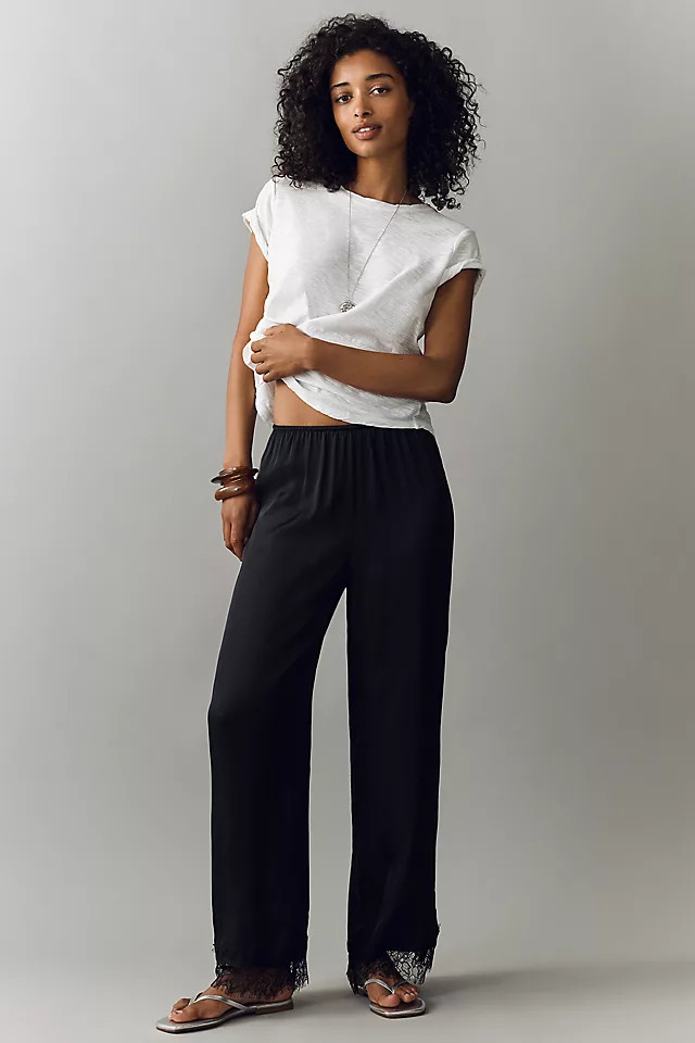 Heirloom Lace Wide-Leg Pants | Anthropologie (US)