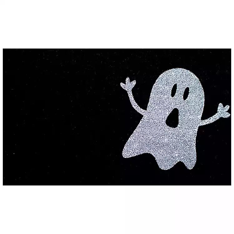 Black and White Ghost Coir Doormat | Kirkland's Home